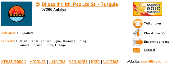 Exemple de carte de visite