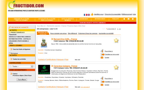 Exemple de recherche